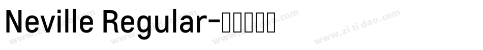 Neville Regular字体转换